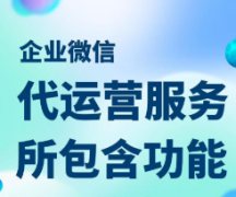 提供代运营管理企业微信服务